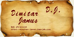 Dimitar Janus vizit kartica
